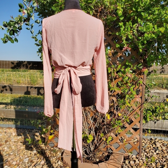 Fashion Nova Little White Lies Top - Mauve - Women's Size Small - NWOT - Picture 15 of 16